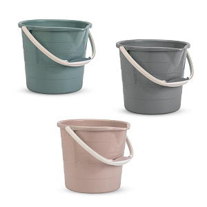 Ведро 10л без крышки со сливным носиком в ассортименте полиэтилен 000000000001226279