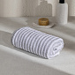 Полотенце махровое 50x90см DE'NASTIA Motive полоски 510гр серый хлопок