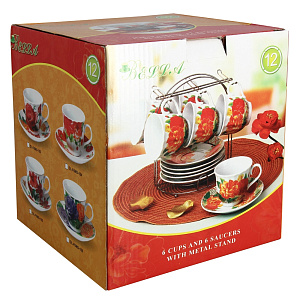 Чайный набор Olaff, 220мл, 12 предметов 000000000001144682