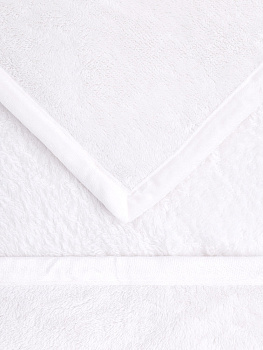 Плед 150x200см DE'NASTIA Тедди белый полиэстер 000000000001184231