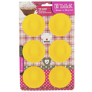 Форма для выпечки маффинов Taller, 6 ячеек 000000000001148865
