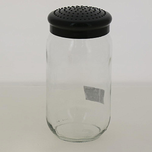 Банка для сыпучих продуктов 1л FACKELMANN Style серая крышка стекло 000000000001194381