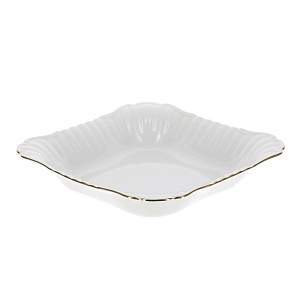 Квадратный салатник Золотая отводка Porcelaine Czech Gold Hands, 28 см 000000000001136252