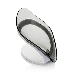 Мыльница 12x13,5см LUCKY Овал со сливом на ножке черный полистирол/полипропилен 000000000001222998