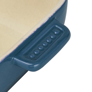 Форма для запекания 22,5х12х6см с антипригарной глазурью MATISSA прямоугольная синийй керамика 000000000001224564