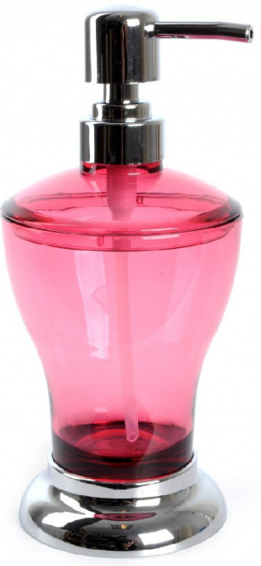Диспенсер для жидкого мыла Фигурный Fresh Code, розовый, 400мл, акрил 000000000001128360