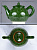 Чайник заварочный 1л ROSHIDON CERAMIK рисунок гравюра green керамика 000000000001209559