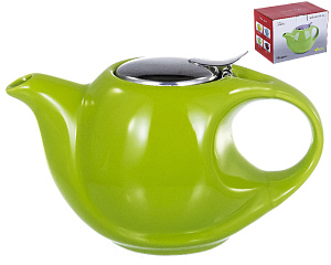 Чайник 750мл Elrington ФЕЛИЧИТА фильтр глазурь зелёный подарочная упаковка керамика 109-06052 000000000001203885