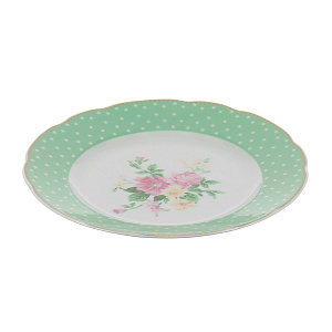 Десертная тарелка Mix&Match Porcelaine Czech Gold Hands, зелёный, 19 см 000000000001136221
