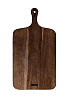 Доска разделочная 45x24x2см DE'NASTIA прямоугольная с ручкой коричневый акация