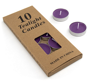 Набор свечей чайных 10шт 000000000001216435