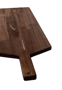 Доска универсальная 72x28x2см DE'NASTIA прямоугольная большая с ручкой коричневый дерево акация 000000000001216970