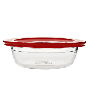 Форма для запекания 20см OCUISINE круглая пластиковая крышка стекло 000000000001164547