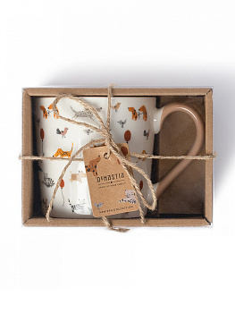 Кружка 370мл DE'NASTIA ZooArt бежевый фарфор 000000000001231319