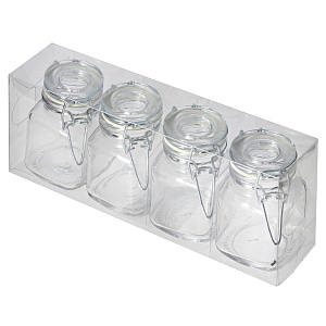 Набор банок с бугельным замком, 100мл, 4 шт. 000000000001169907
