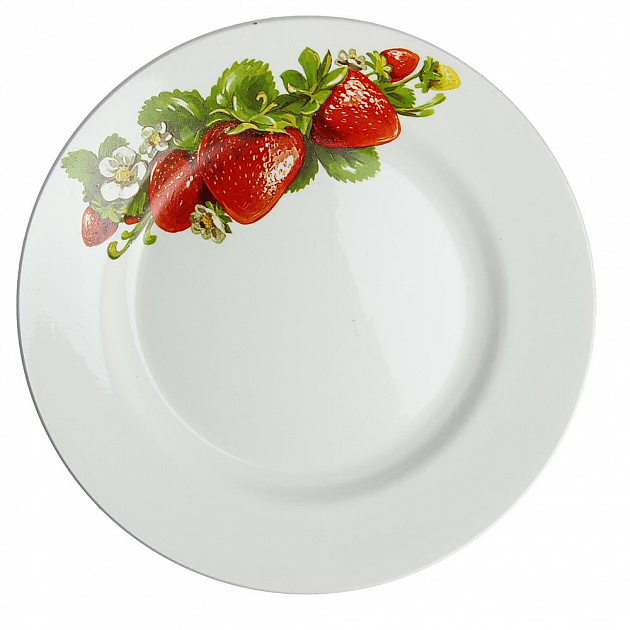 Мелкая тарелка Клубника Новая Кубаньфарфор, 17.5 см 000000000001068974