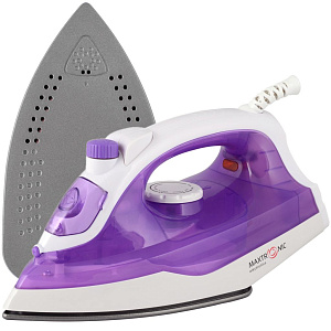 Утюг MAXTRONIC MAX-188 мощность 1600Вт пластик/антипригарное покрытие, отпаривание, регулировка подачи пара, автоотключение, резервуар для воды 160мл 000000000001222951