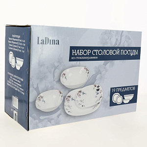 Набор столовой посуды 19 предметов LADINA REGULAR опал NF19AT 3717/2 000000000001200736