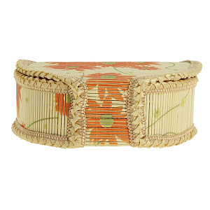 Шкатулка Цветочная, 19?14?7 см, бамбук 000000000001082428