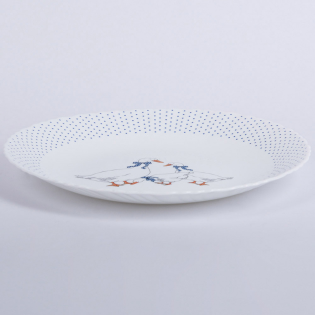 Набор столовой посуды 18 предметов FARFORELLE Гуси стеклокерамика 000000000001211305
