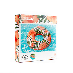 Круг для плавания 119см BESTWAY Тропические пальмы для детей старше 12 лет 000000000001215640