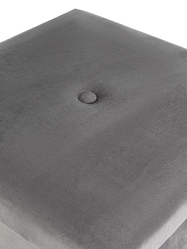 Пуфик складной 38х38х38см куб светло-серый велюр 000000000001226411