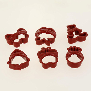 Набор для выпечки в контейнере 75830(для капкейков 4шт(13,5х9,2х1,4см),мешок кондитерский(30х16х4см),форма для печений-6шт,кисть 14, 000000000001190535