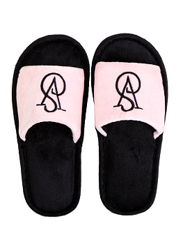 Тапочки домашние 38-39 женские VS открытые розовый полиэстер/ПВХ 000000000001228828