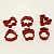 Набор для выпечки в контейнере 75830(для капкейков 4шт(13,5х9,2х1,4см),мешок кондитерский(30х16х4см),форма для печений-6шт,кисть 14, 000000000001190535