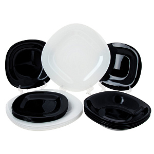 КАРИН BLACK&WHITE Набор столовой посуды 18 предметов LUMINARC L9017/N4664 КАРИН BLACK&WHITE Набор столовой посуды 18 предметов LUMINARC L9017/N4664 000000000001153821