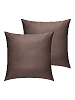 Наволочки 70x70см 2шт DE'NASTIA коричневый сатин NEW хлопок 100%