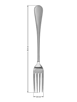 Вилка LUCKY Loft черный нержавеющая сталь A000121-1RZ 000000000001216035