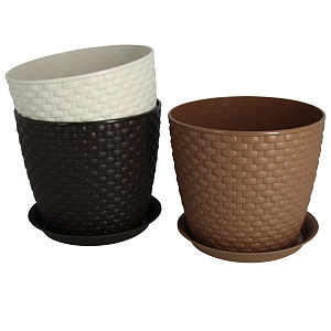 Кашпо Ротанг Idea, 180 мм, 3л 000000000001109663