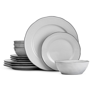 Набор столовой посуды 12 предметов белый классик керамика 000000000001219902