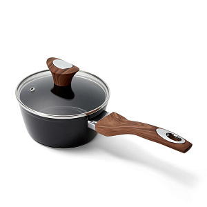 Ковш с крышкой 1,4л 16см PHANTOM CHEF ручки soft touch индукция black 000000000001221202