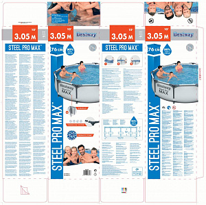 Бассейн каркасный 305х76см BESTWAY 56406 Бассейн каркасный 305х76см BESTWAY 56406 000000000001202463