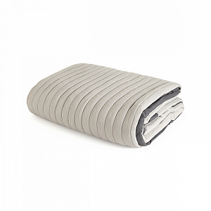 Покрывало 200x240см DE'NASTIA Structure строчка серый полиэстер 000000000001224730