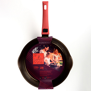 Сотейник 28см SWEET HOME антипригарное покрытие слив съемная ручка алюминий 000000000001194637