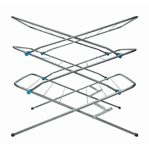 Сушилка для белья 15м 53х49,5х130см НИКА серебрянная сталь с антикоррозийным покрытием 000000000001187552