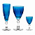 Кубок  для вина 300мл голубой стекло 000000000001218744