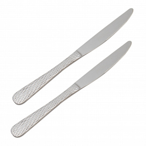 Набор столовых ножей 2 предмета JAGDAMBA Brocade Hammered нержавеющая сталь 000000000001217686
