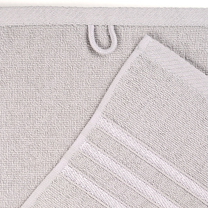 Полотенце махровое 30х60см DINA ME бордюр с 3 полосками серое плотность 380гр/м 100%хлопок 000000000001210280