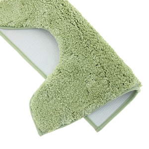 Коврик для туалета DE'NASTIA 50х50см зеленый микрофибра M000212 000000000001107629