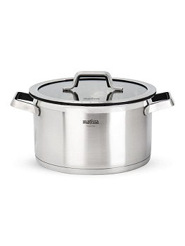 Кастрюля с крышкой 3,5л MATISSA черный нержавеющая сталь/силикон/стекло 000000000001227368