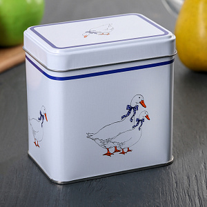 Банка для сыпучих продуктов 600мл АРГУМЕНТ Гуси жестяная 000000000001157126