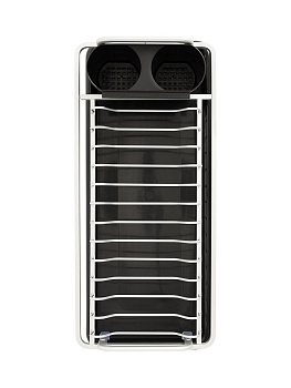 Сушилка кухонная 40x19x12см DE'NASTIA с поддоном узкая черный/белый алюминий 000000000001221875