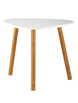 Столик 46х30х40см ST кофейный камень бук/МДФ белый 000000000001227139