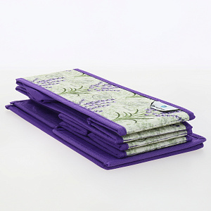 Набор органайзеров для хранения 3шт 28x14x10см РУТАУПАК ЛАВАНДА без крышки ткань 000000000001211969