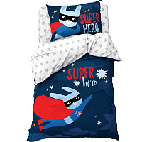 Комплект постельного белья "Этель" 1,5сп Super hero 143х215см, 150х214см, 50х70см-1шт, 100% хлопок, бязь 4702793 000000000001200163