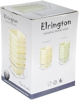 Набор салатников 6шт 450мл ELRINGTON Тропик Сок металлический стенд керамика 000000000001197942